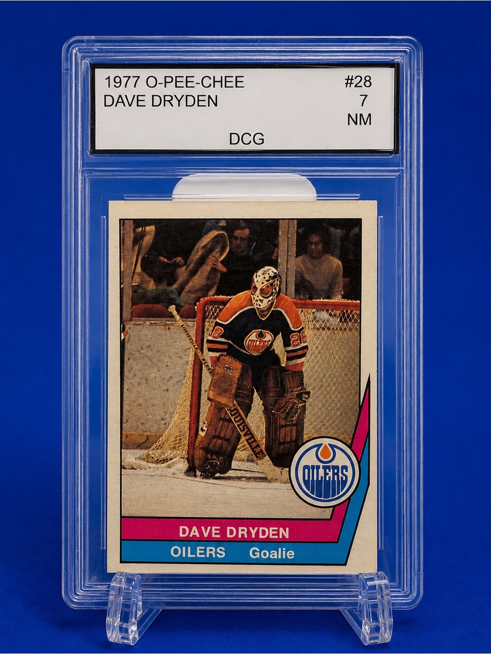 1977 Dave Dryden Hockey Card - Edmonton Oilers